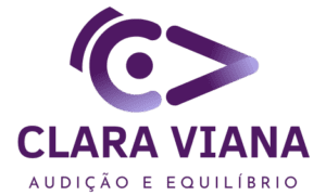 logo roxo degradê clinica clara viana audicao e equilibrio