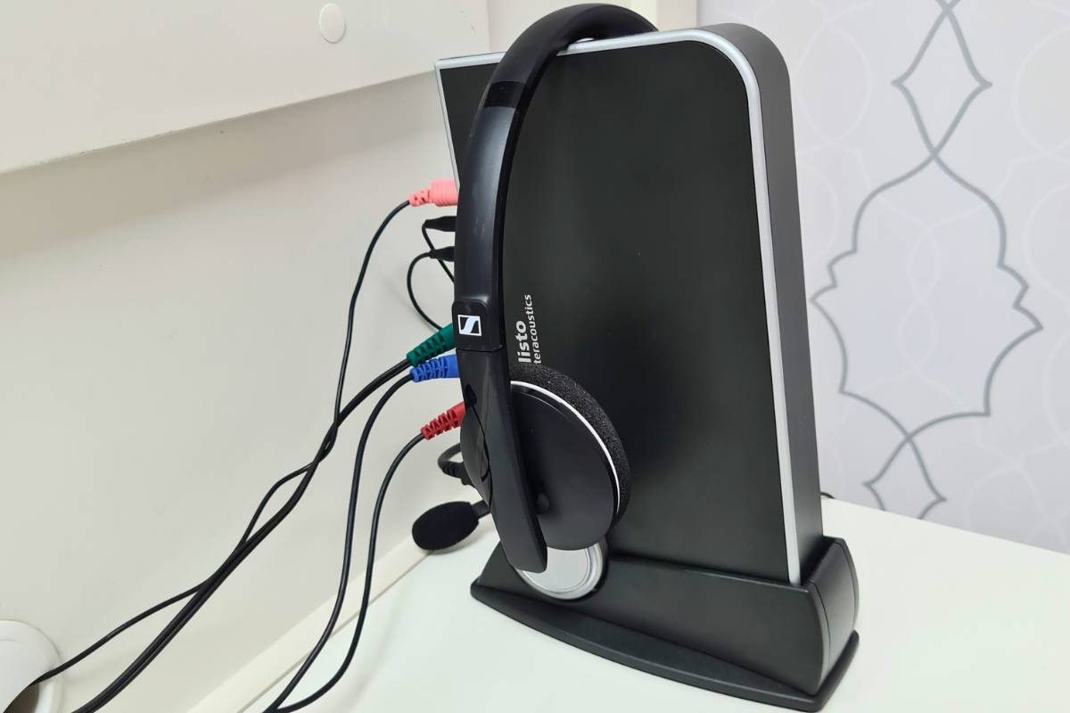 equipamento para limiar de desconforto sonoro